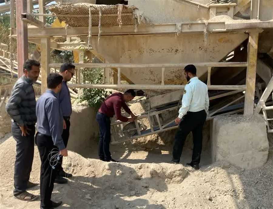پلمب کارگاه تولید شن و ماسه در نکا